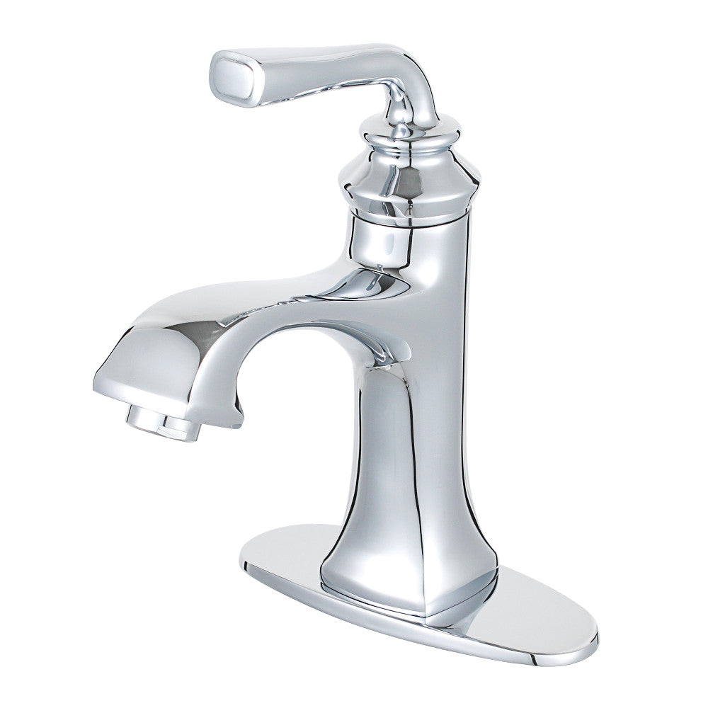 Fauceture LS4420RXL Restoration Single-Handle Bathroom Faucet with Push-Up Drain and Deck Plate
