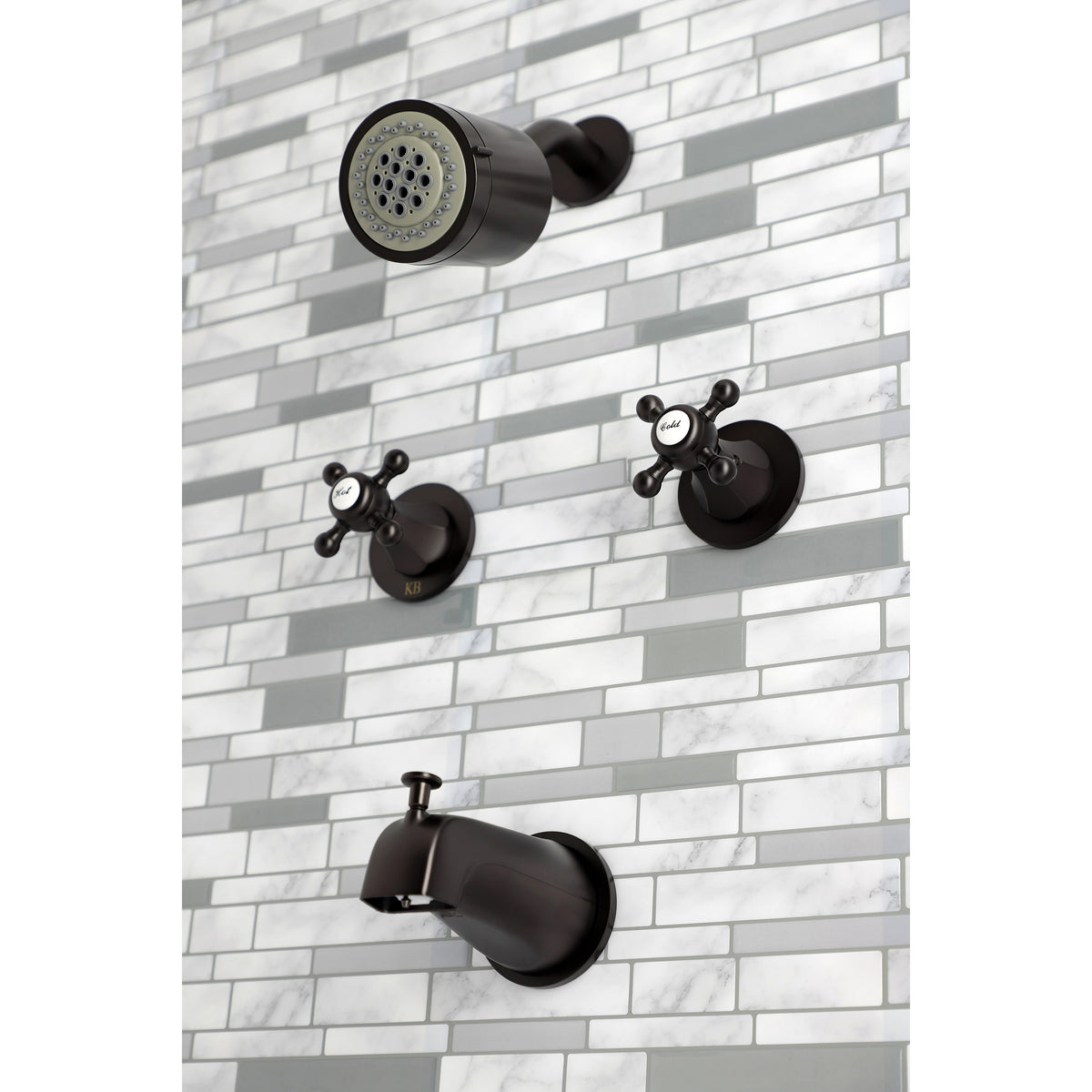 Metropolitan Two-Handle Tub and Shower Faucet
