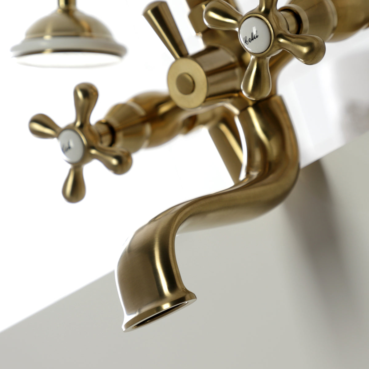 Kingston Deck Mount Clawfoot Tub Faucet with Hand Shower