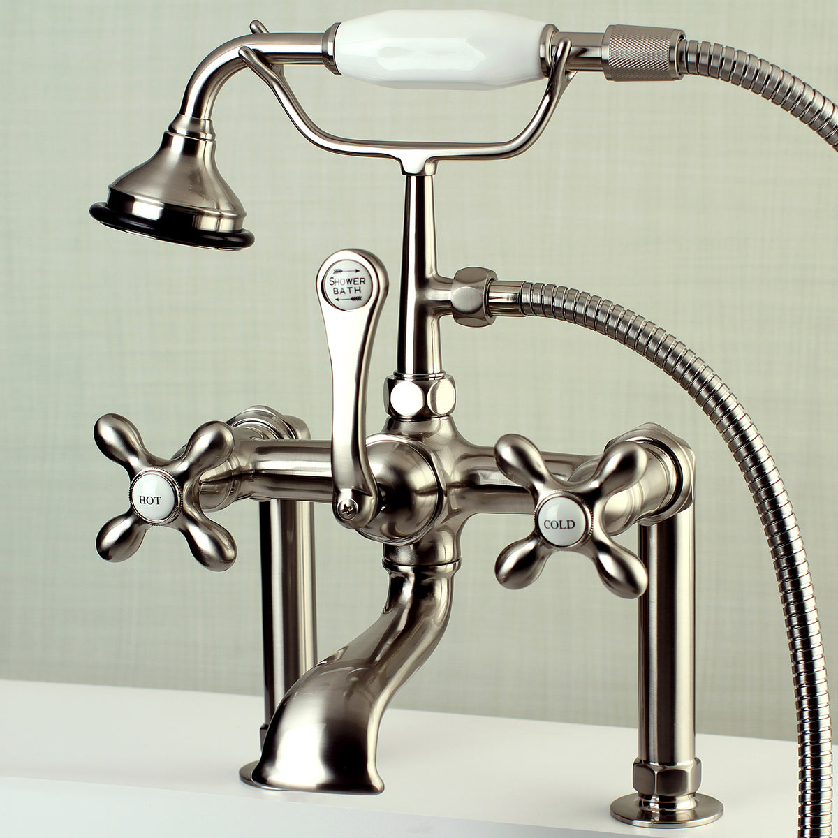 Auqa Vintage Deck Mount Clawfoot Tub Faucet