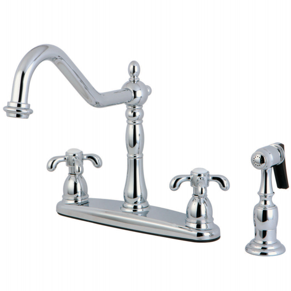 Kingston Brass KB1758TXBS French Country Centerset Kitchen Faucet