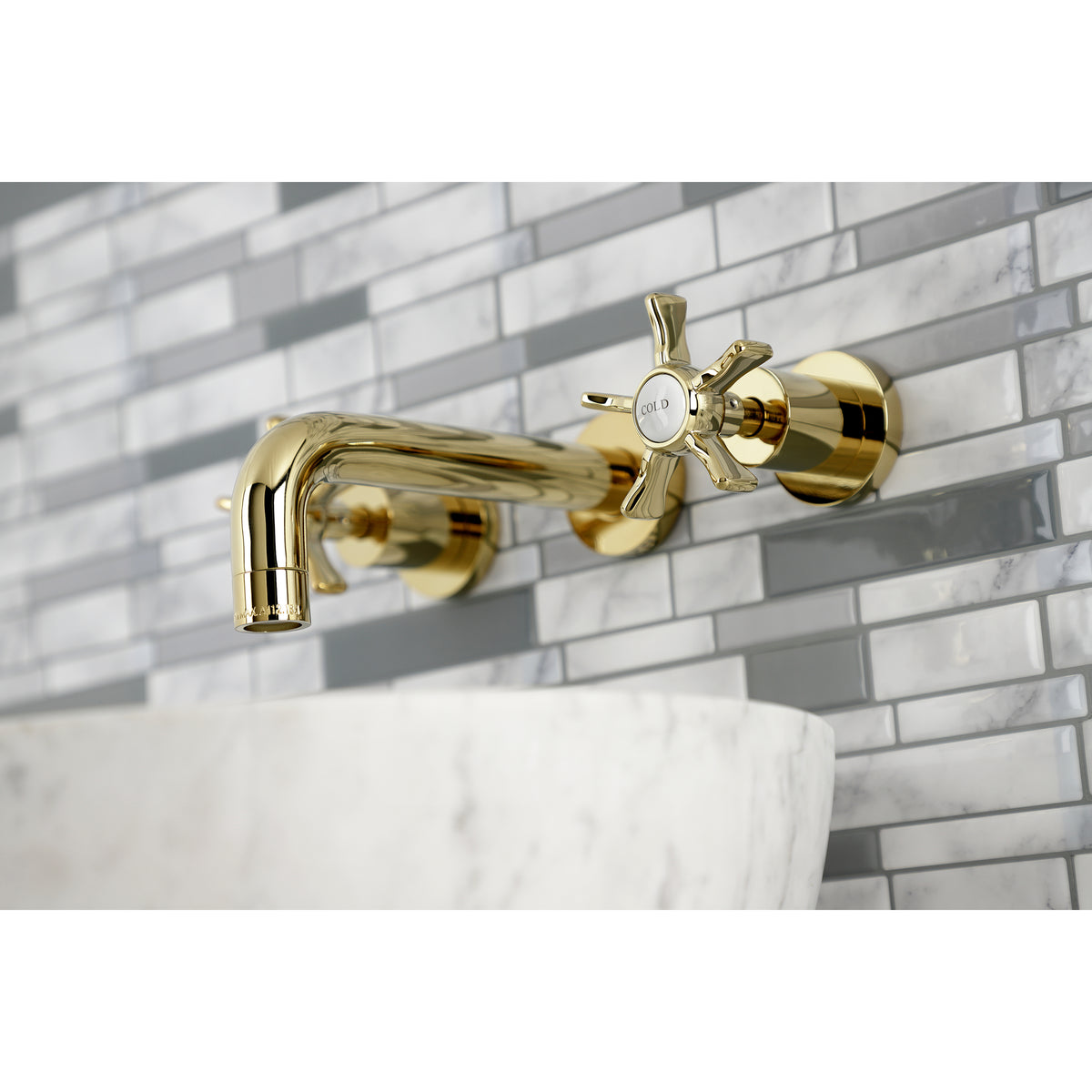 Kingston Brass KS8128NX Hamilton Two-Handle Wall Mount Bathroom Faucet