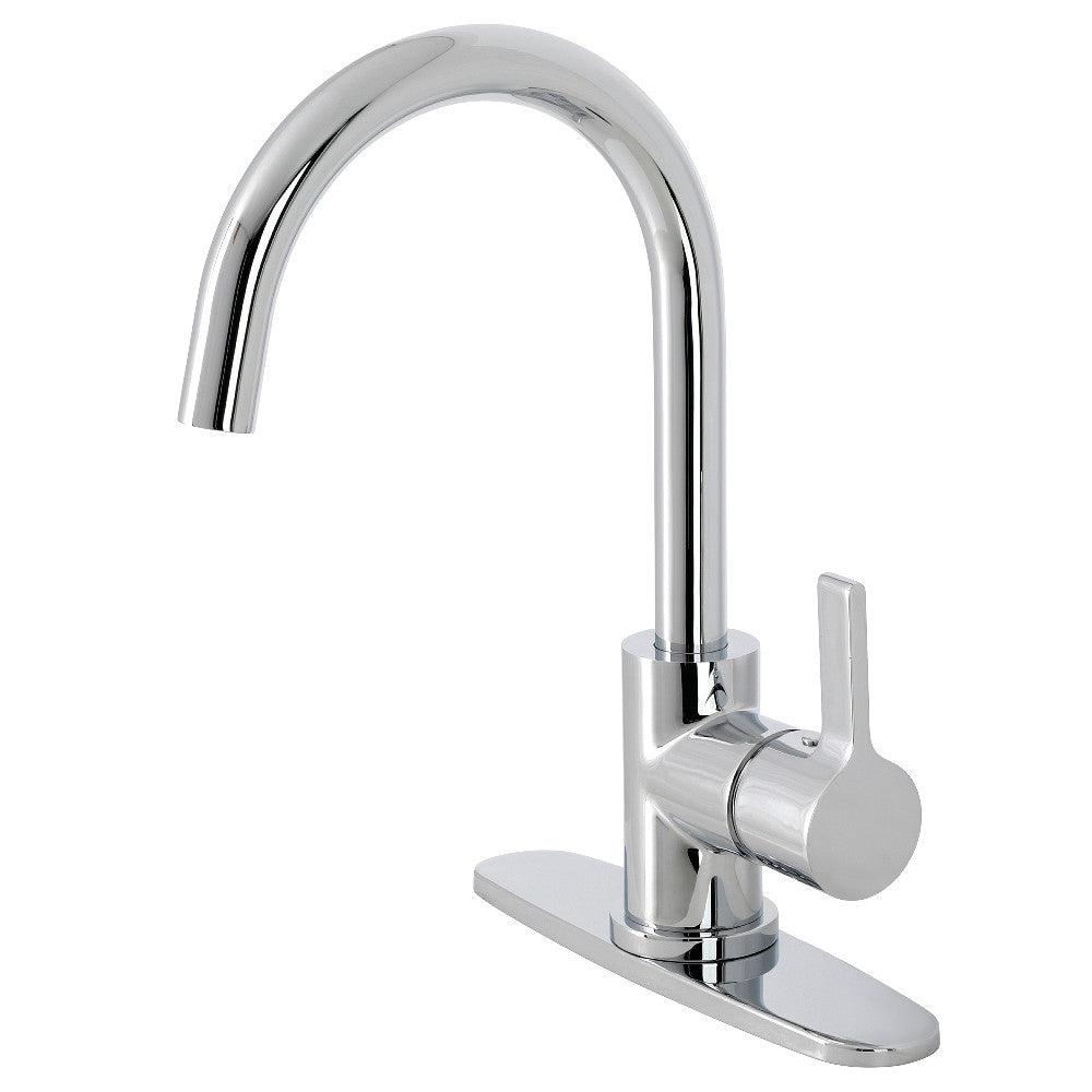 Kingston Brass KS8711CTLLS Continental Single-Handle 8&quot; Centerset Kitchen Faucet