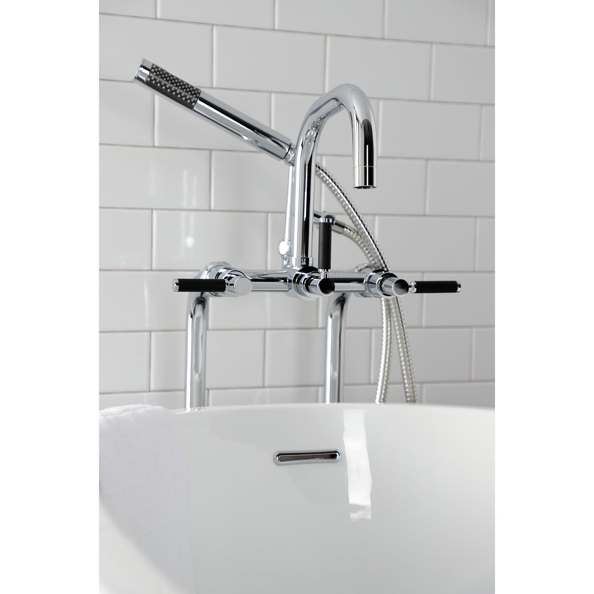 Vintage CCK8406DKL Concord Freestanding Tub Faucet with Supply Line,Stop Valve