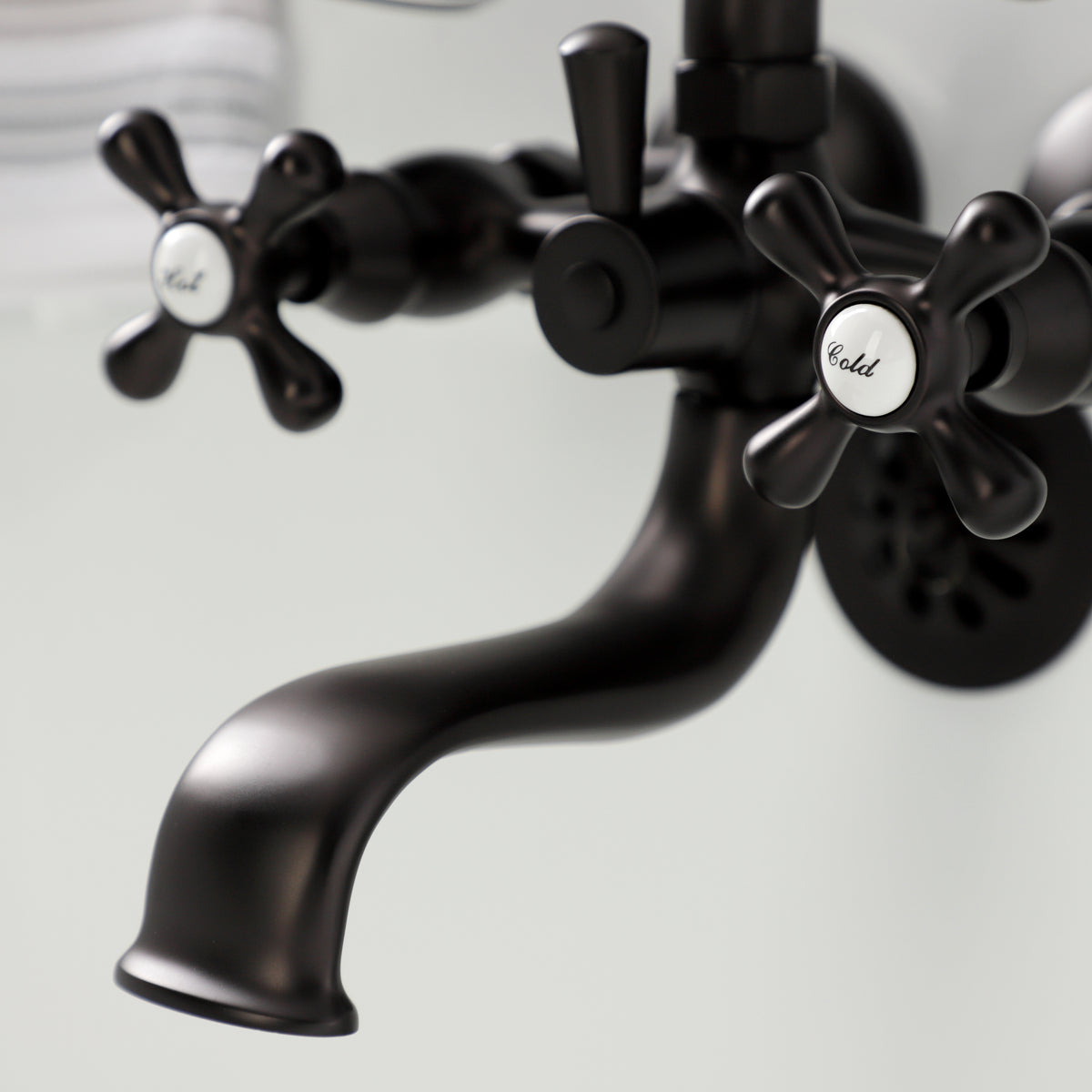 Kingston Wall Mount Clawfoot Tub Faucet with Hand Shower