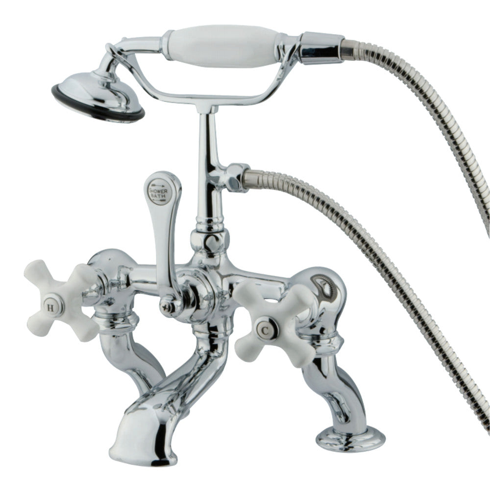 Vintage 7-Inch Deck Mount Tub Faucet with Hand Shower