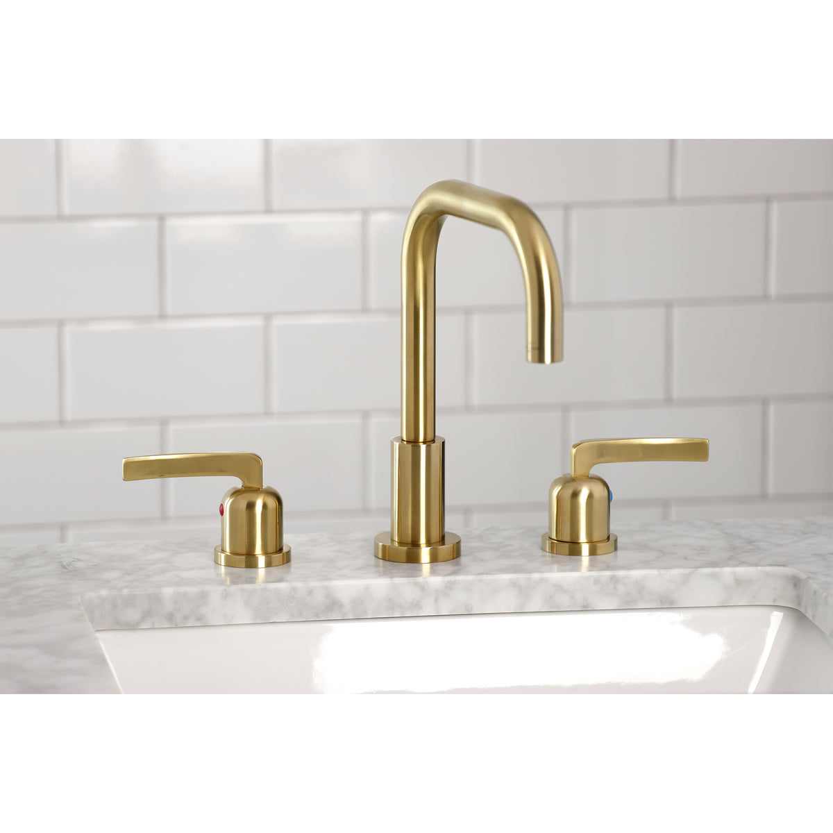 Kingston Brass FSC8931EFL Centurion Widespread Bathroom Faucet with Brass Pop-Up