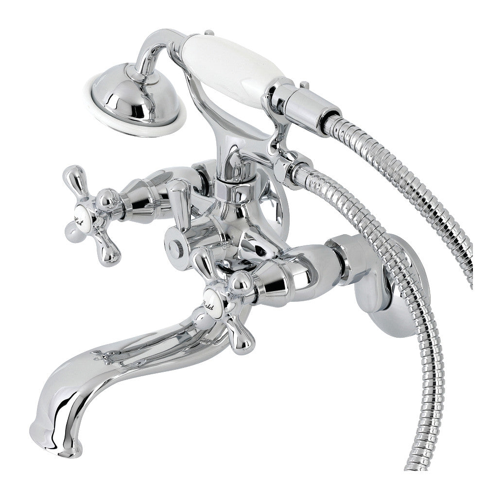 Kingston Wall Mount Clawfoot Tub Faucet with Hand Shower