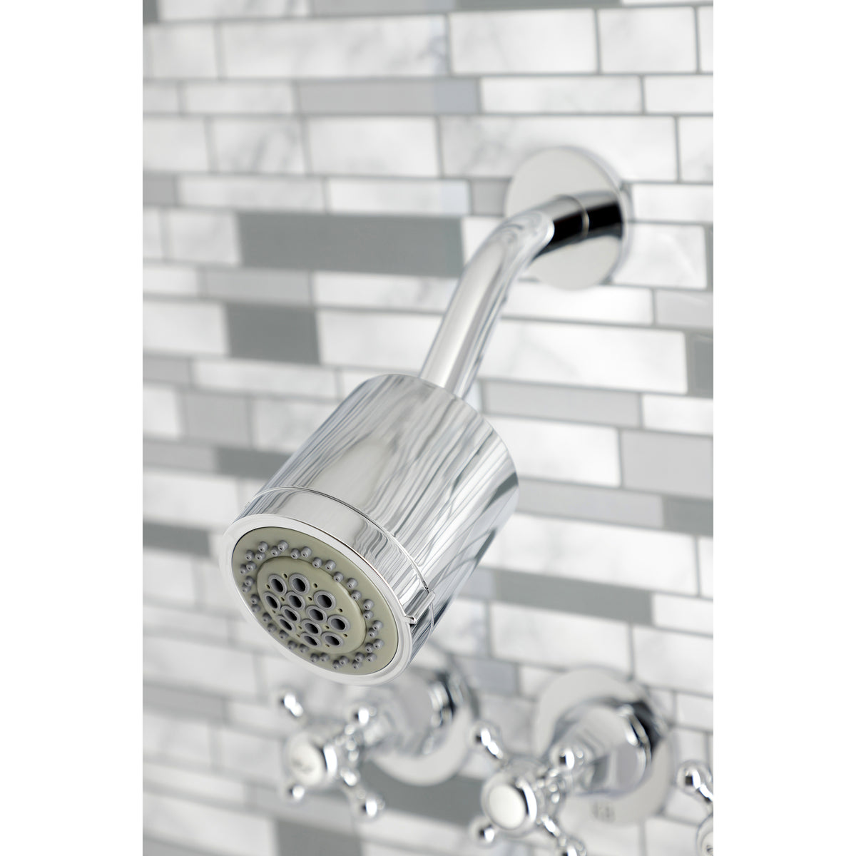 Metropolitan Three-Handle Tub and Shower Faucet