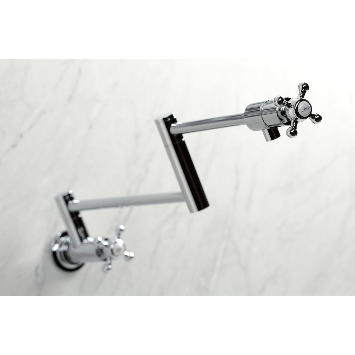 Kingston Brass KS4106BX Metropolitan Wall Mount Pot Filler
