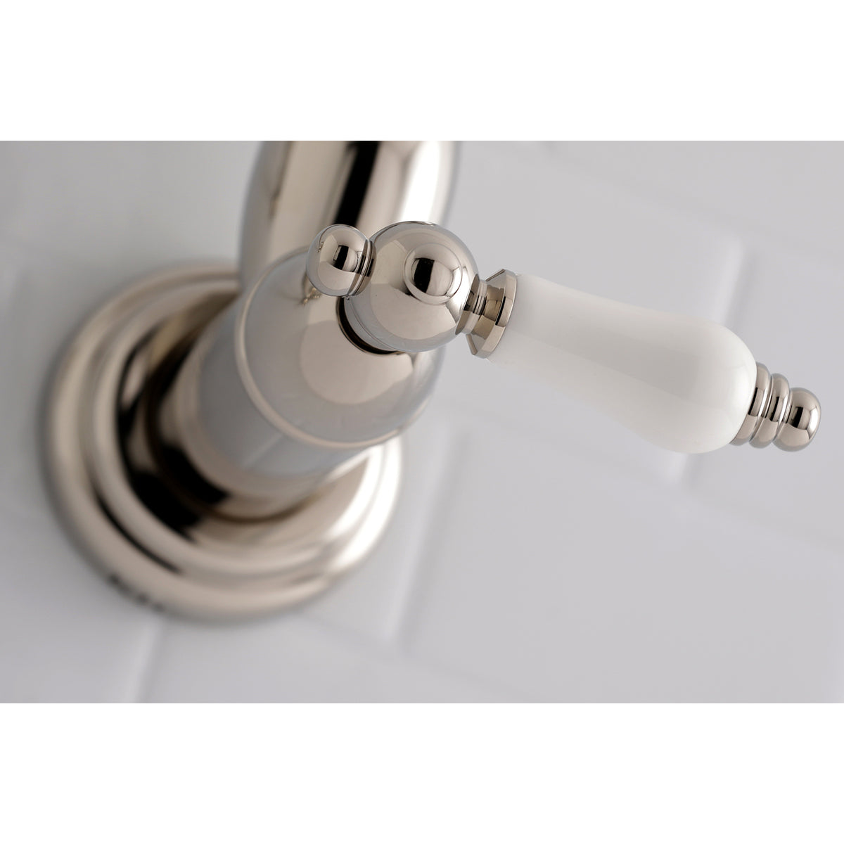 Kingston Brass KS3106PL Restoration Wall Mount Pot Filler Kitchen Faucet