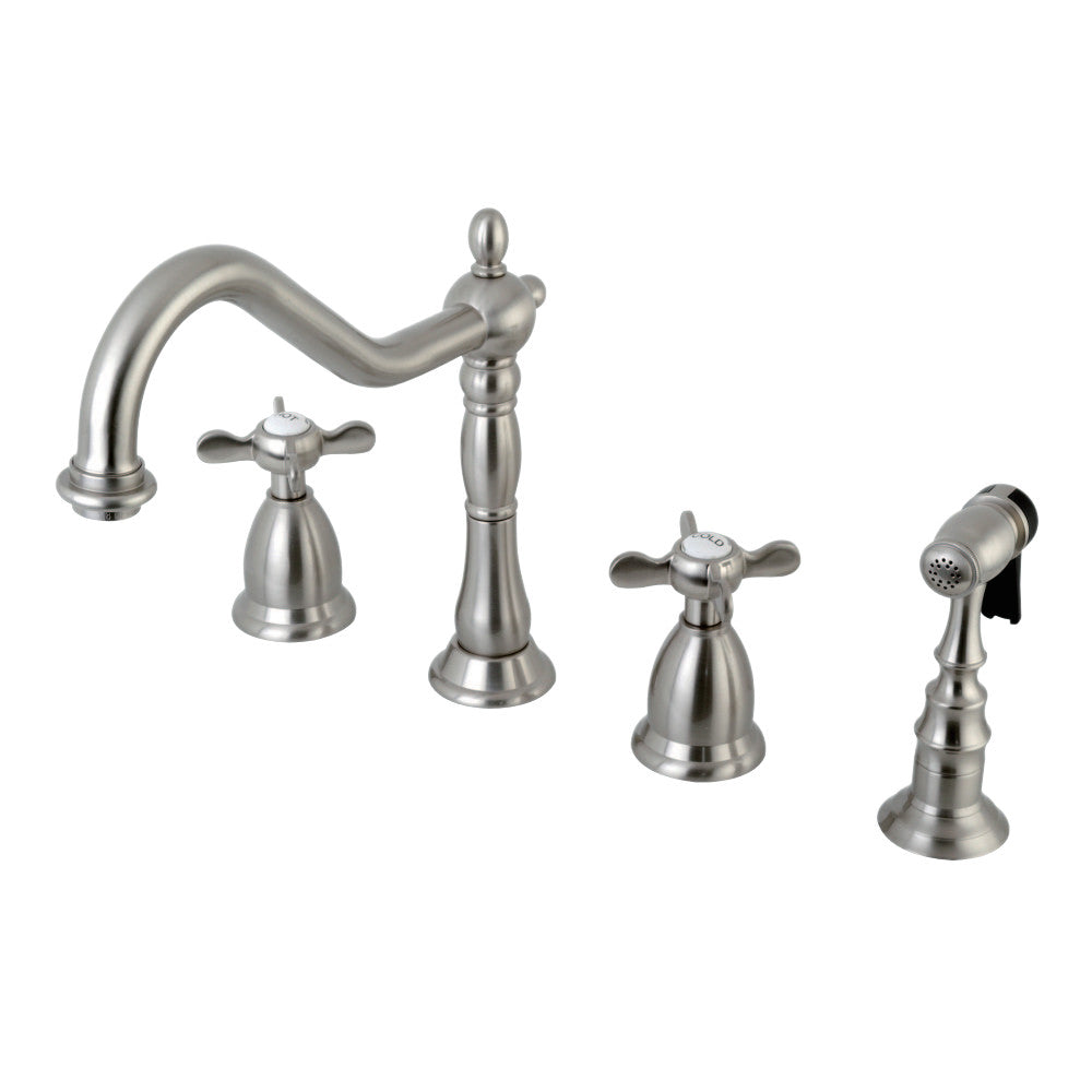 Kingston Brass KS1791BEXBS Widespread Kitchen Faucet