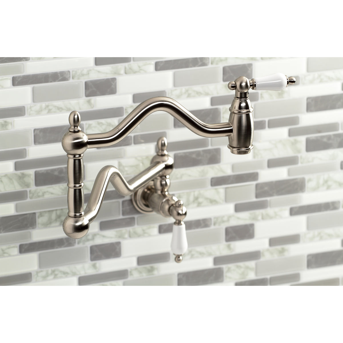 Kingston Brass KS2102PL Heritage Wall Mount Pot Filler