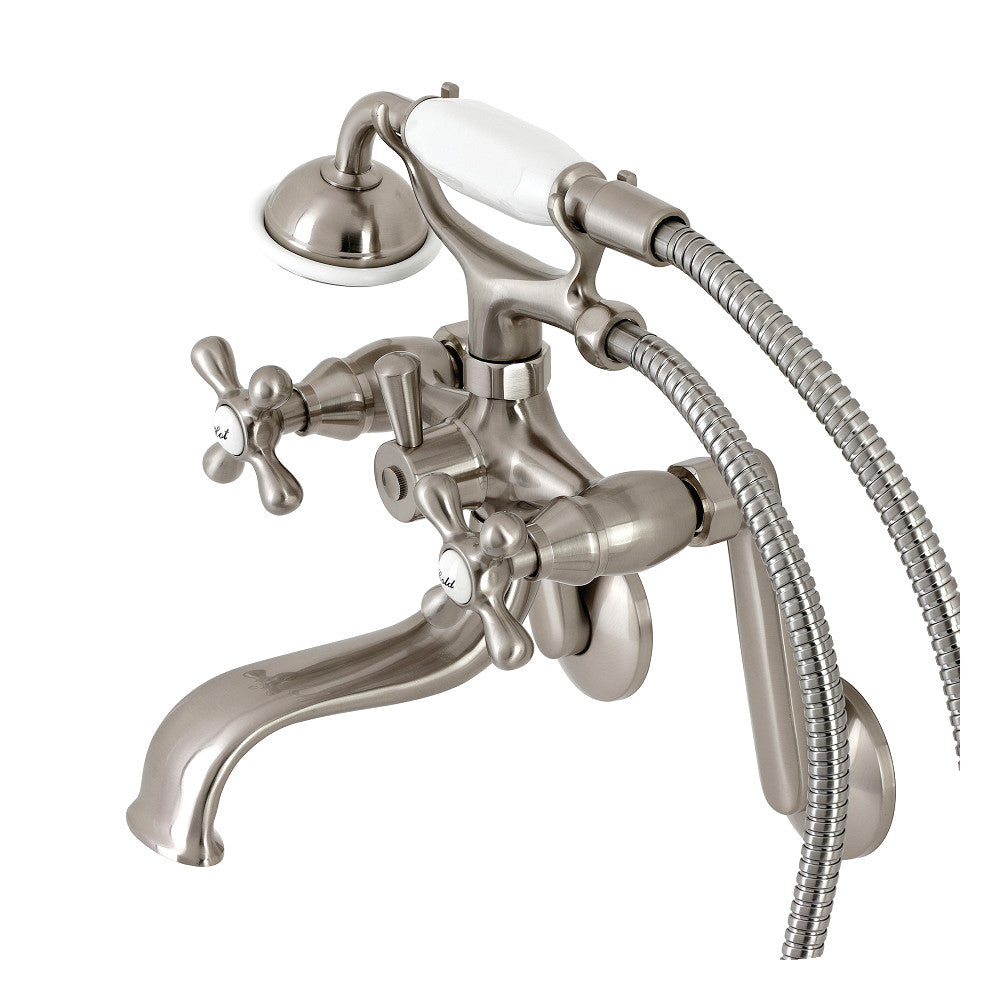 Kingston Wall Mount Clawfoot Tub Faucet with Hand Shower