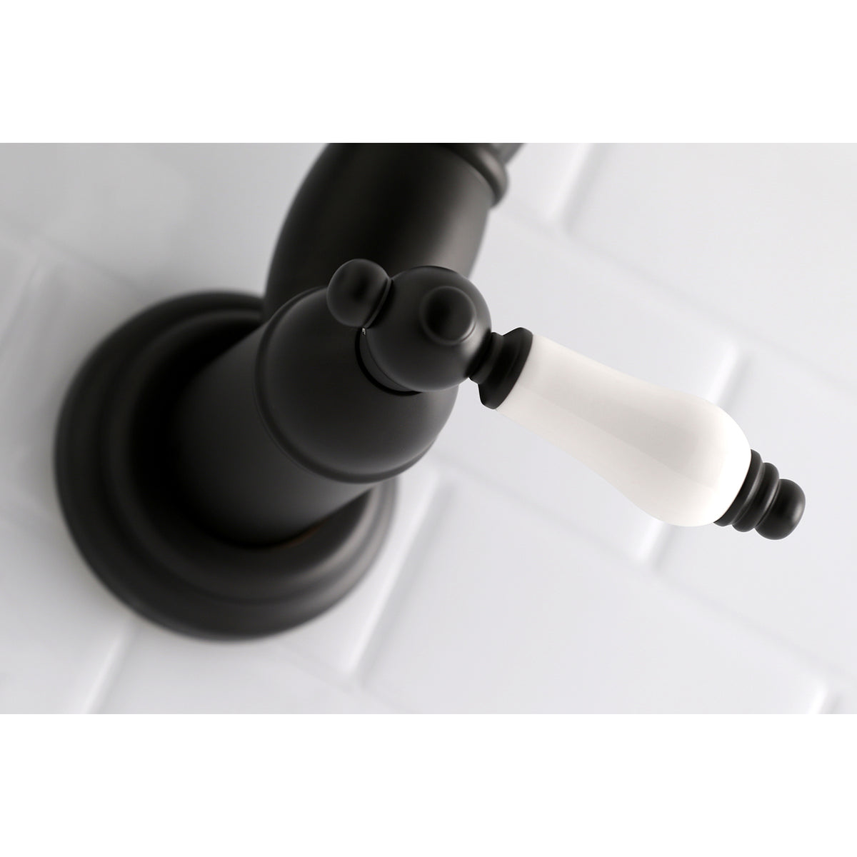 Kingston Brass KS3106PL Restoration Wall Mount Pot Filler Kitchen Faucet