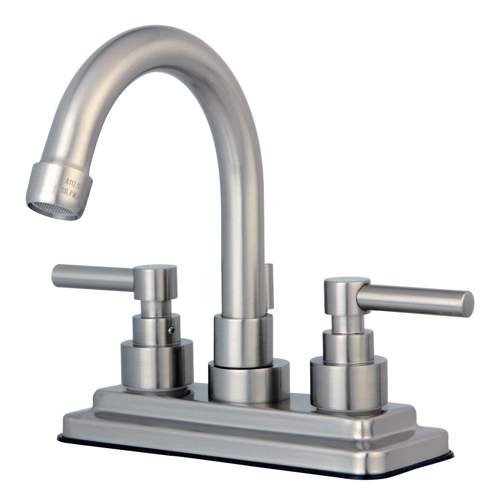 Kingston Brass KS8665EL Elinvar 4 in. Centerset Bathroom Faucet with Brass Pop-Up