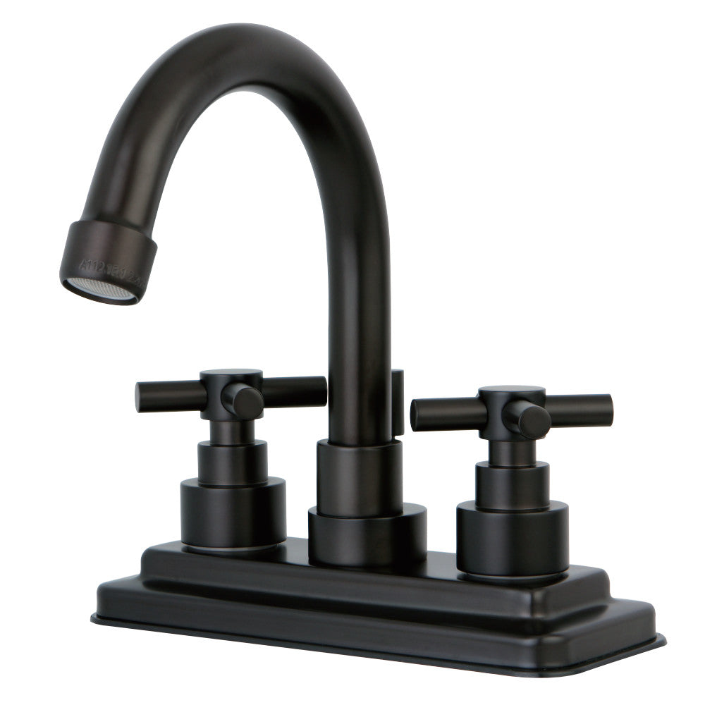 Kingston Brass KS8661EX Elinvar 4 in. Centerset Bathroom Faucet with Brass Pop-Up
