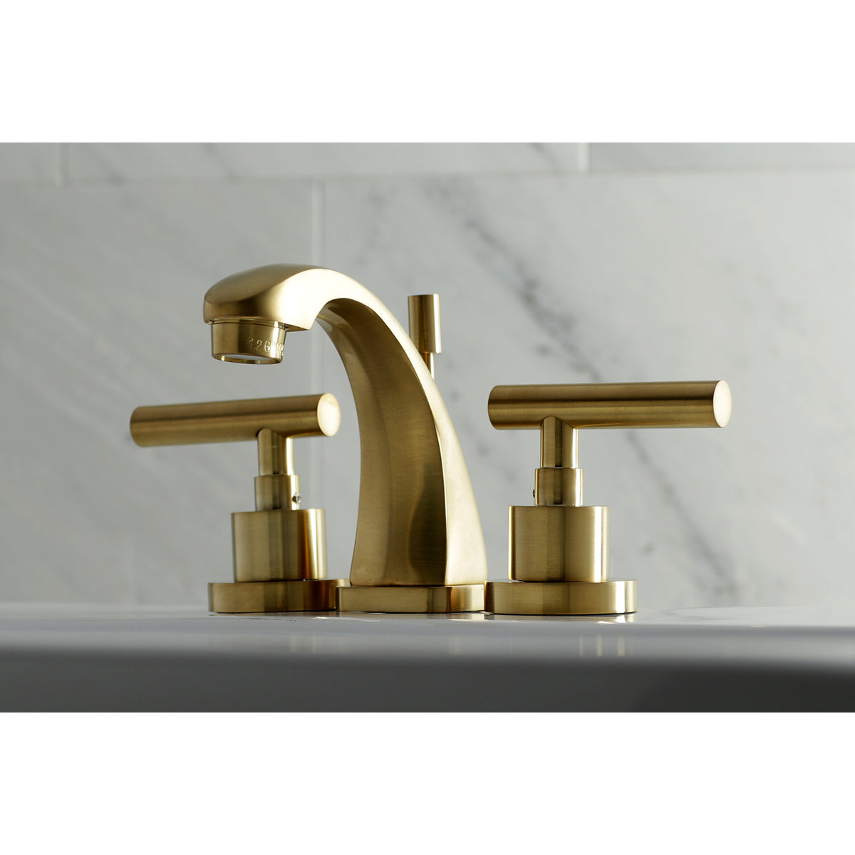 Kingston Brass KS4943CML Manhattan 8 in. Widespread Bathroom Faucet