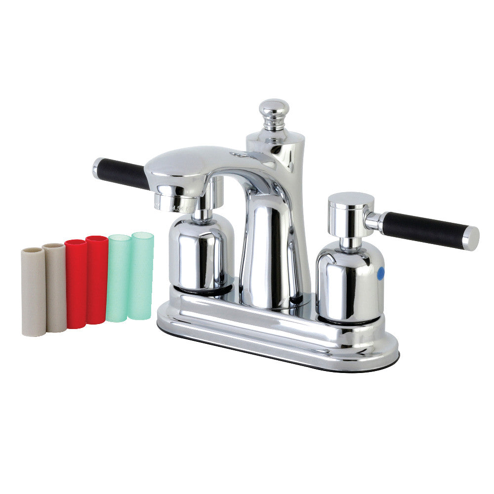 Kingston Brass FB7625DKL 4 in. Centerset Bathroom Faucet