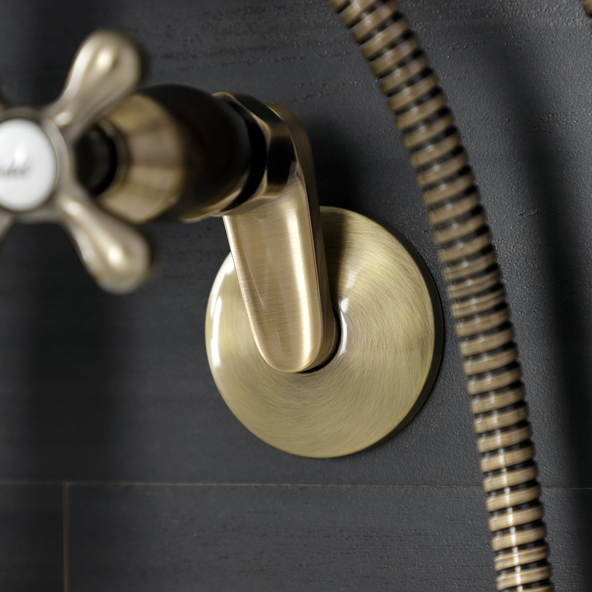 Kingston Wall Mount Tub Faucet with Hand Shower