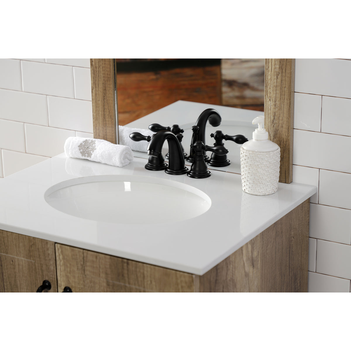 Kingston Brass KB915ACL American Classic Widespread Bathroom Faucet with Retail Pop-Up