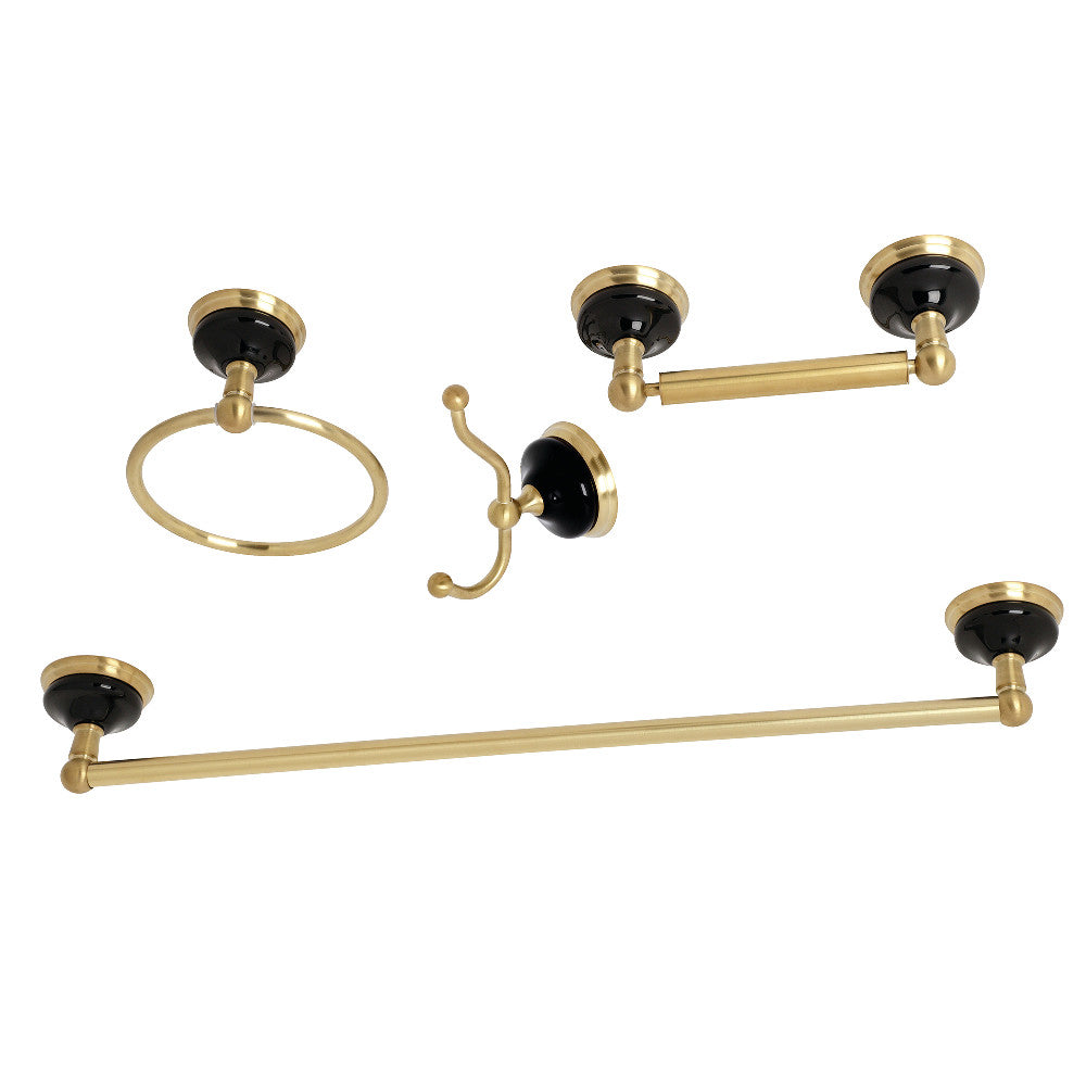 Kingston Brass Water Onyx 4-Piece Bathroom Accessory Set