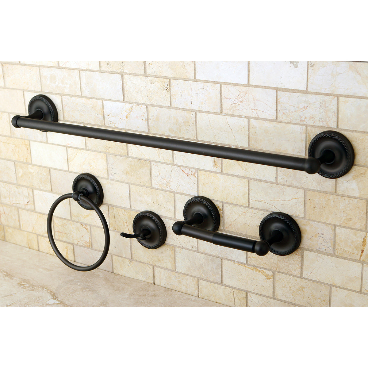 Kingston Brass 4-Piece Bathroom Accessories Set