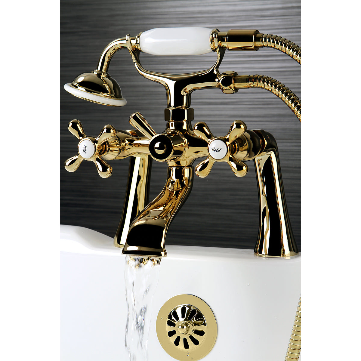 Kingston Clawfoot Tub Faucet with Hand Shower