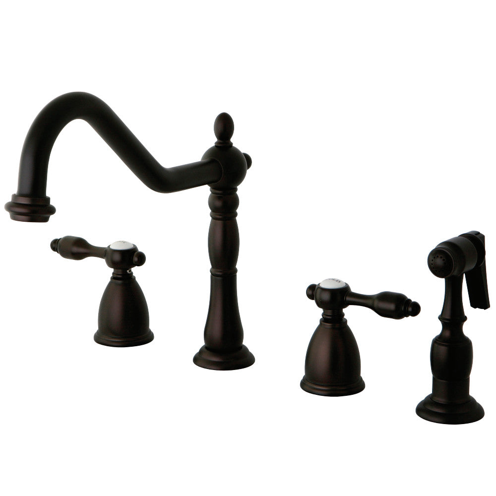 Kingston Brass KB1795TALBS Widespread Kitchen Faucet