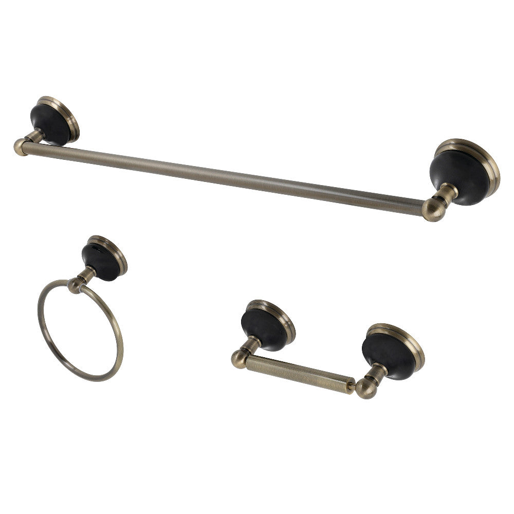 Kingston Brass Water Onyx 3-Piece Bathroom Accessory Set