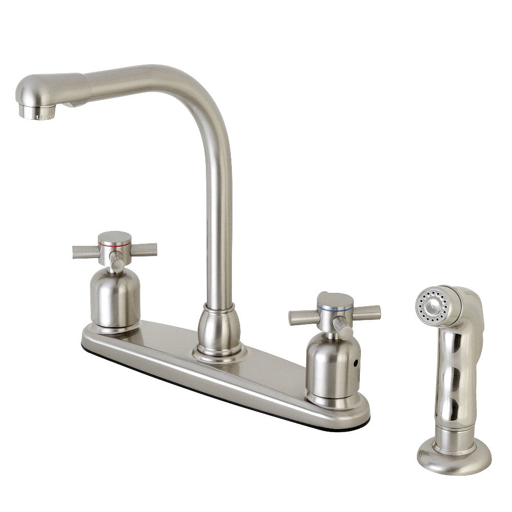 Kingston Brass FB758DXSP Concord 8-Inch Centerset Kitchen Faucet with Sprayer