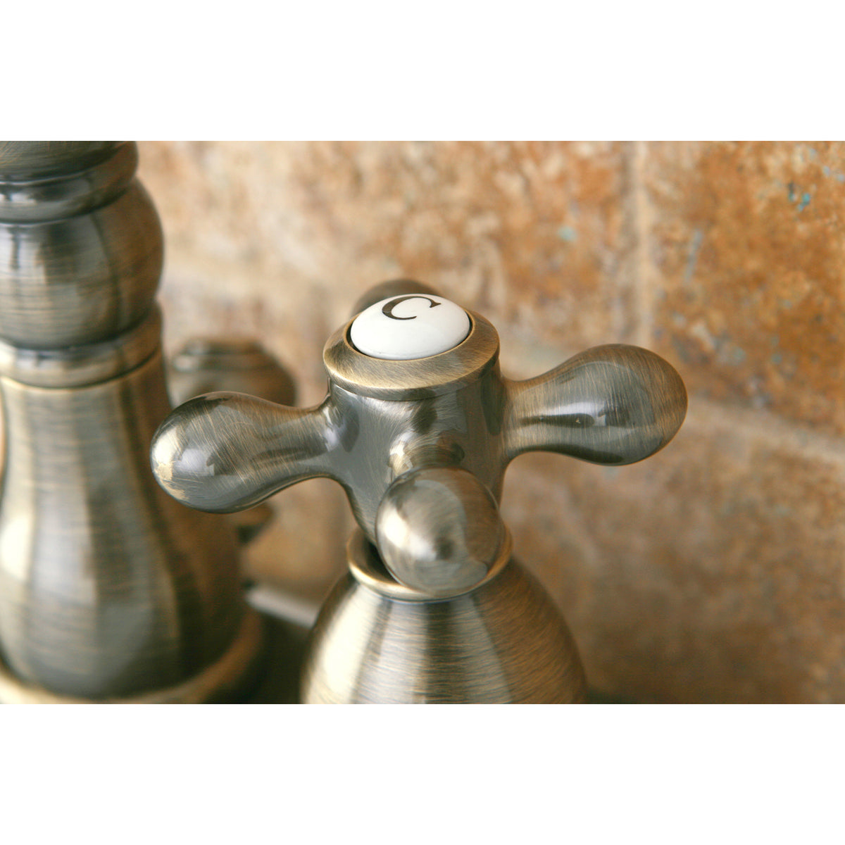 Kingston Brass KB1601AX Heritage 4 in. Centerset Bathroom Faucet