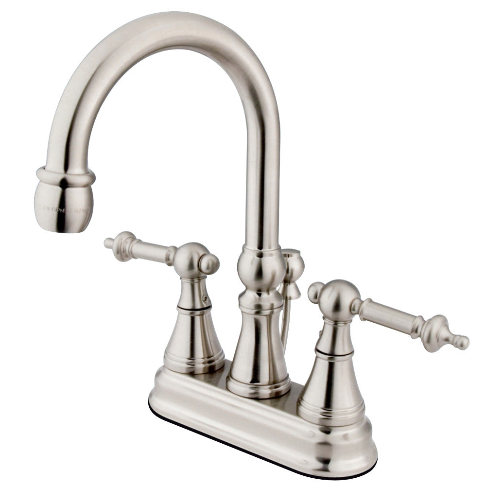 Kingston Brass KS2615TL Templeton 4 in. Centerset Bathroom Faucet