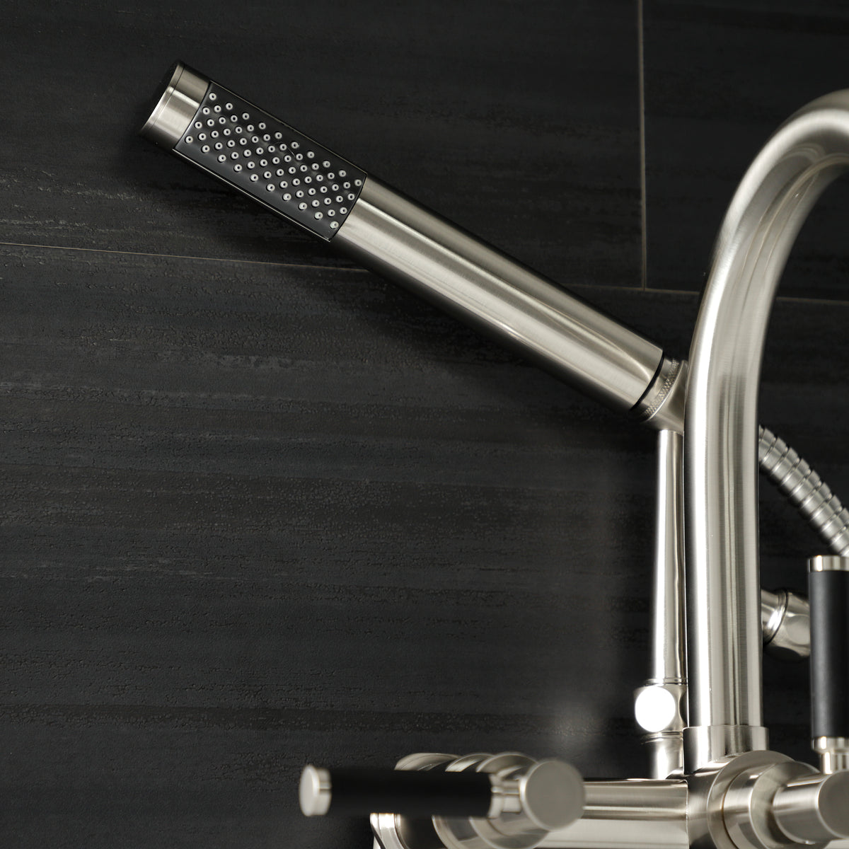 Vintage AE8150DKL Kaiser 7-Inch Adjustable Wall Mount Clawfoot Tub Faucet