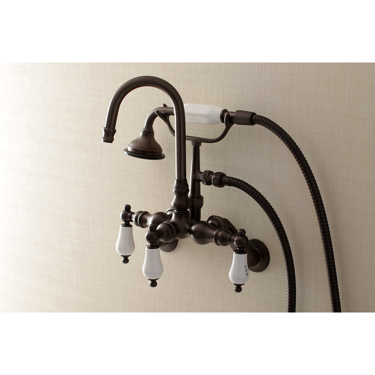 Aqua Vintage Wall Mount Clawfoot Tub Faucets