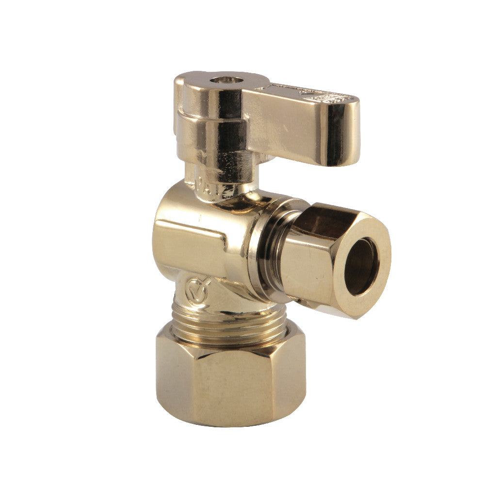 Kingston Brass 5/8&quot; OD Comp x 3/8&quot; OD Comp Angle Stop Valve
