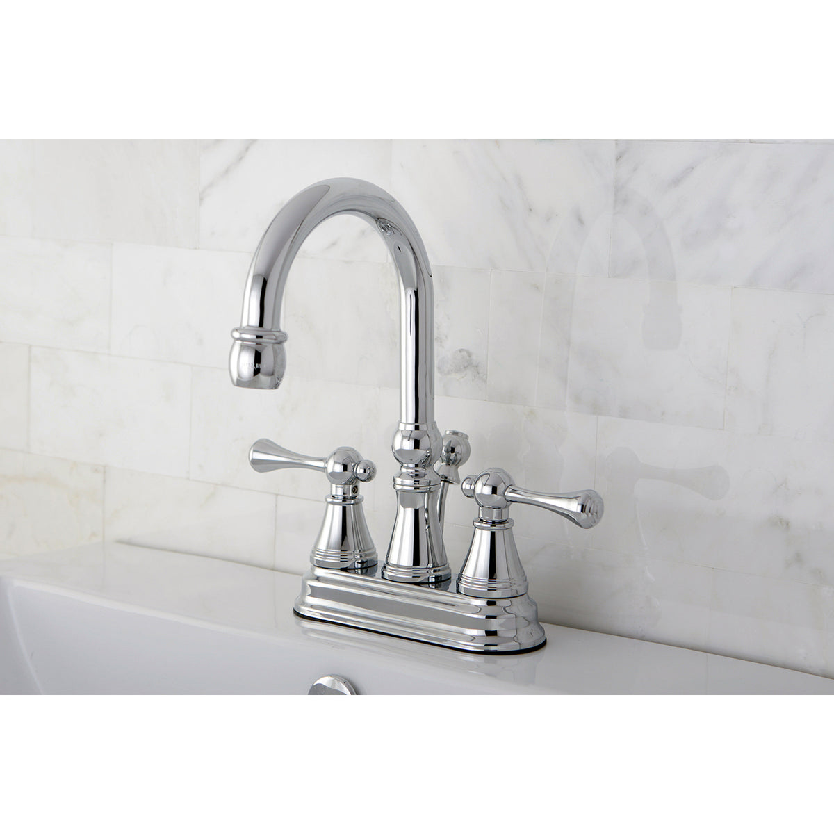 Kingston Brass KS2618BL 4 in. Centerset Bathroom Faucet
