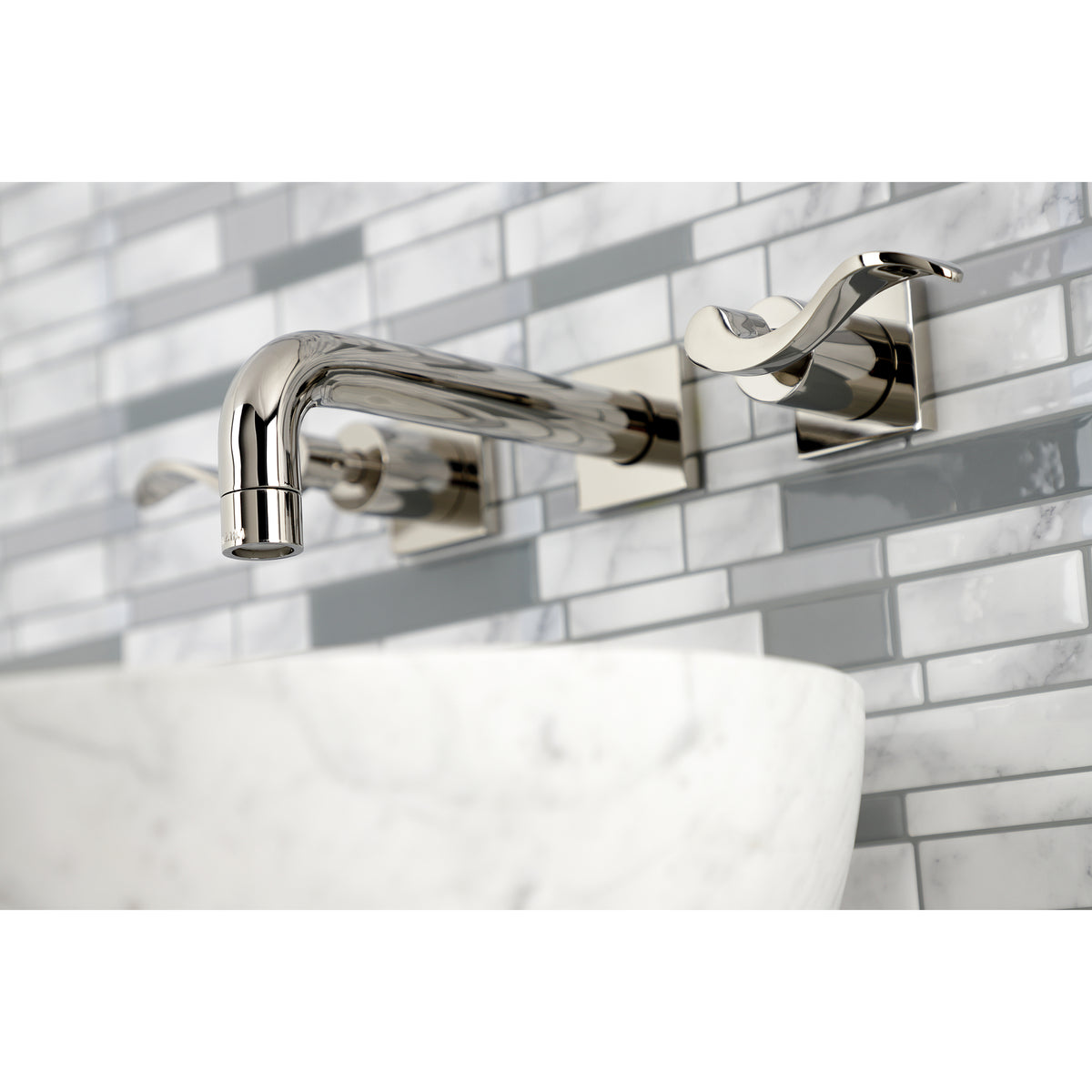 Kingston Brass KS6126DFL NuWave Two-Handle Wall Mount Bathroom Faucet