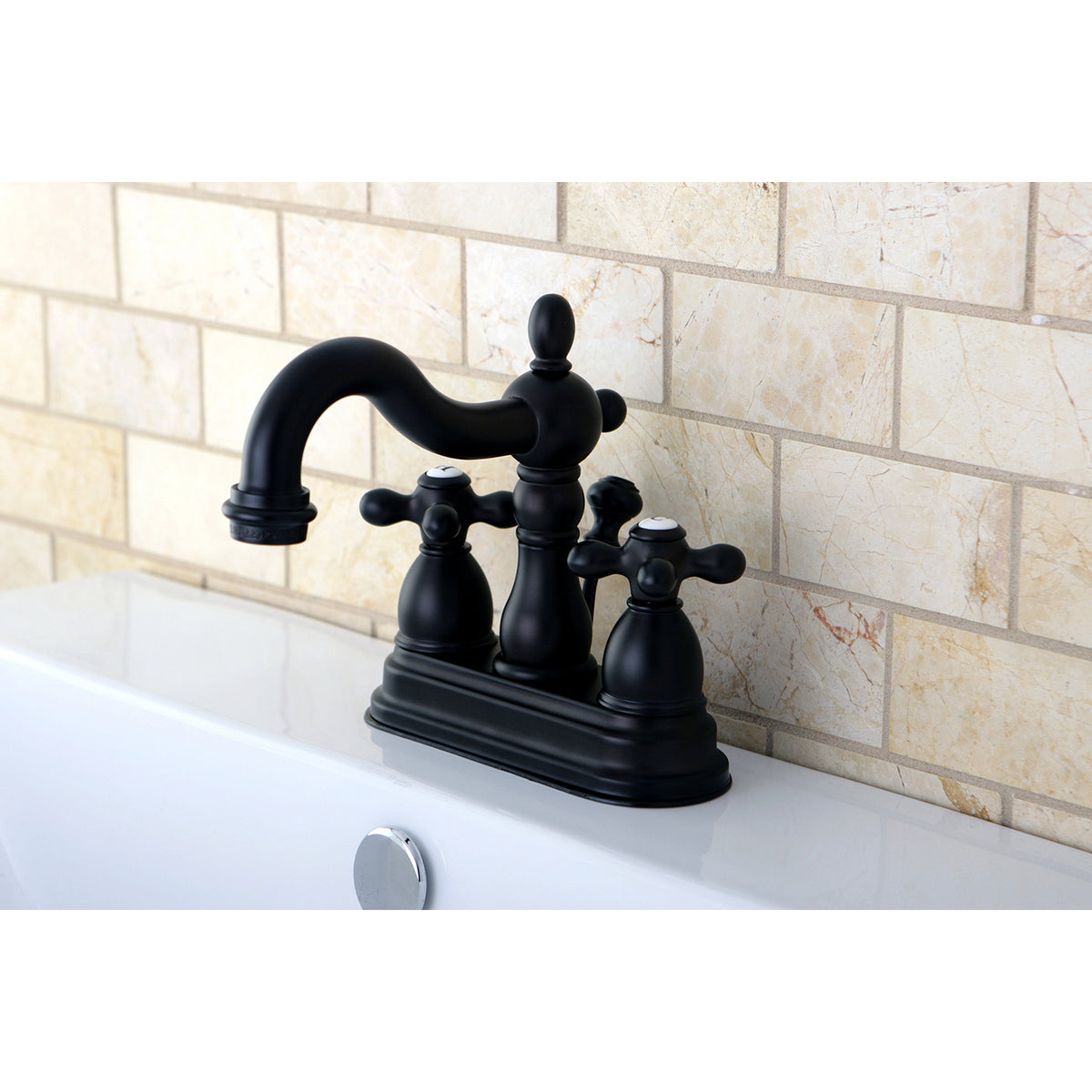 Kingston Brass KB1601AX Heritage 4 in. Centerset Bathroom Faucet