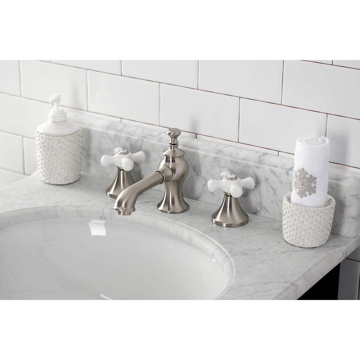 Kingston Brass KC7066PX Vintage 8 in. Widespread Bathroom Faucet