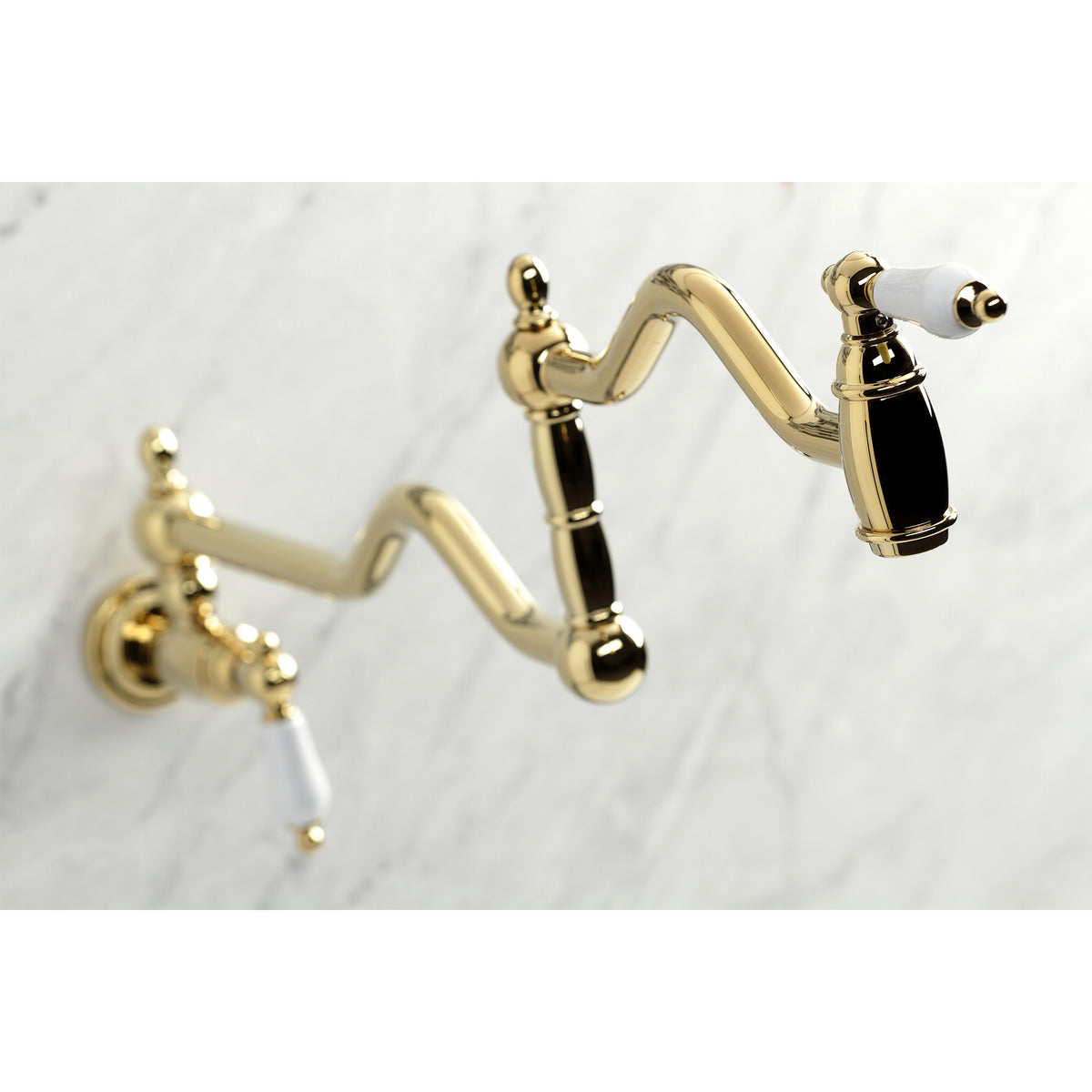 Kingston Brass KS2102PL Heritage Wall Mount Pot Filler