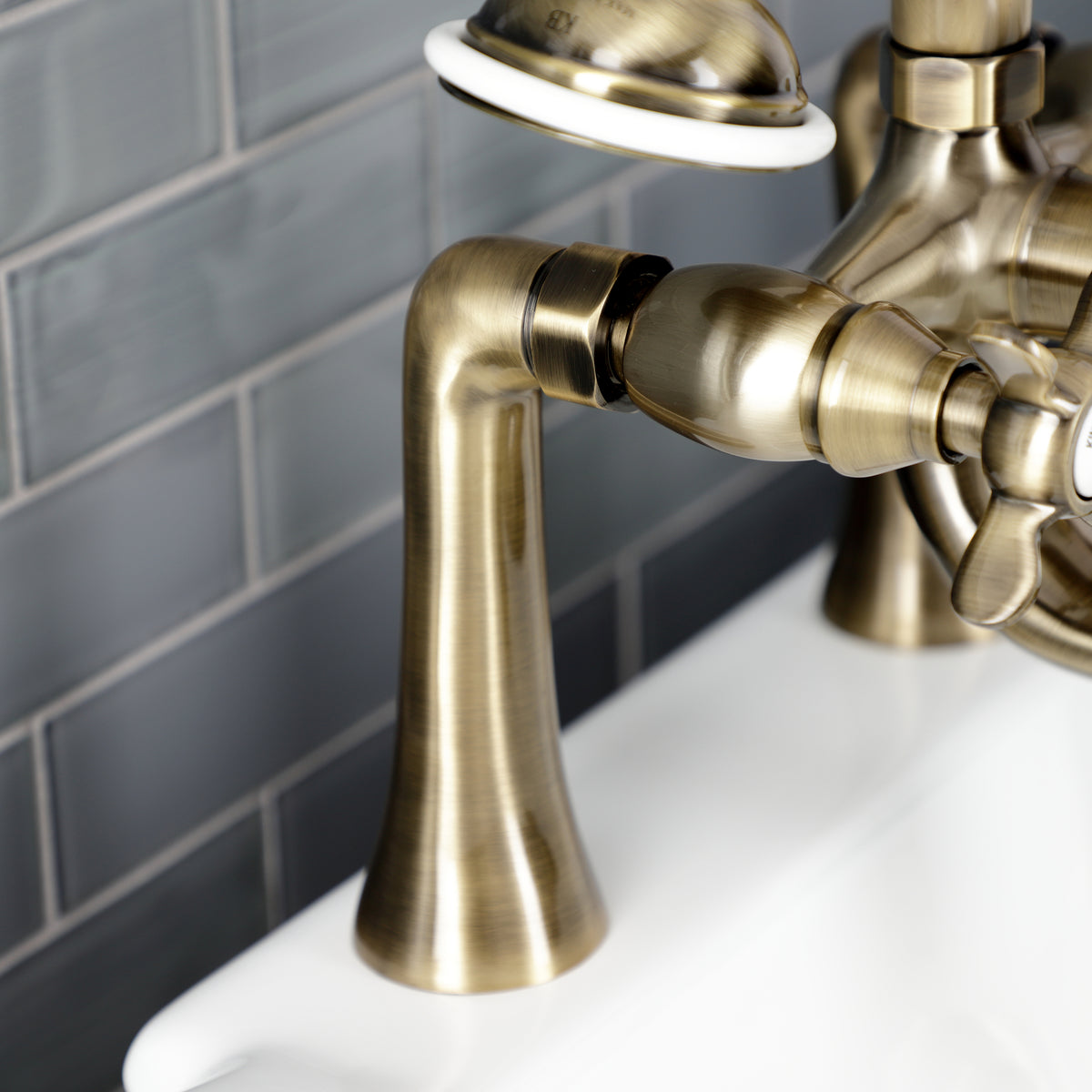 Essex Deck Mount Clawfoot Tub Faucet with Hand Shower