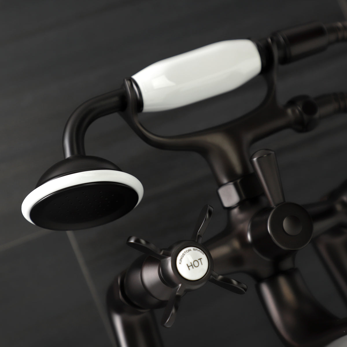 Essex Deck Mount Clawfoot Tub Faucet with Hand Shower