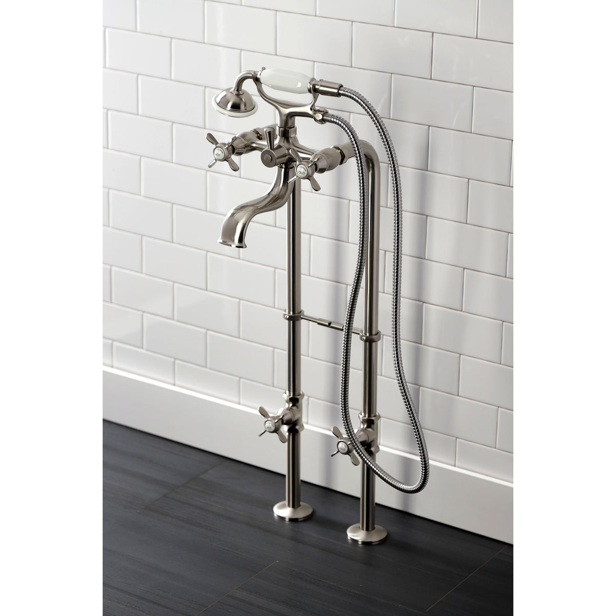 Essex Freestanding Clawfoot Tub Faucet Package with Supply Line