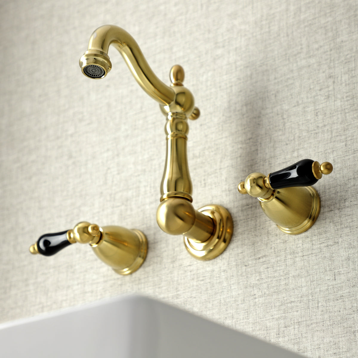 Kingston Brass KS1220PKL Duchess Two-Handle Wall Mount Bathroom Faucet