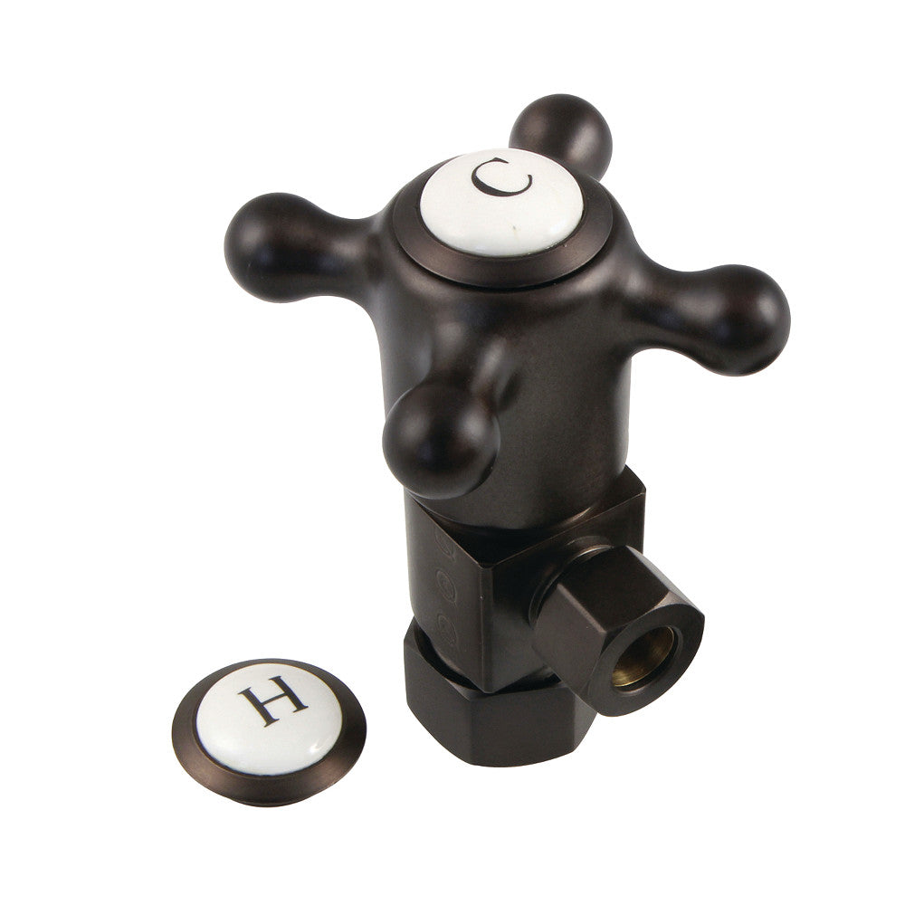 Kingston Brass 5/8&quot;O.D x 3/8&quot; O.D Anti-Seize Quarter Turn Angle Stop