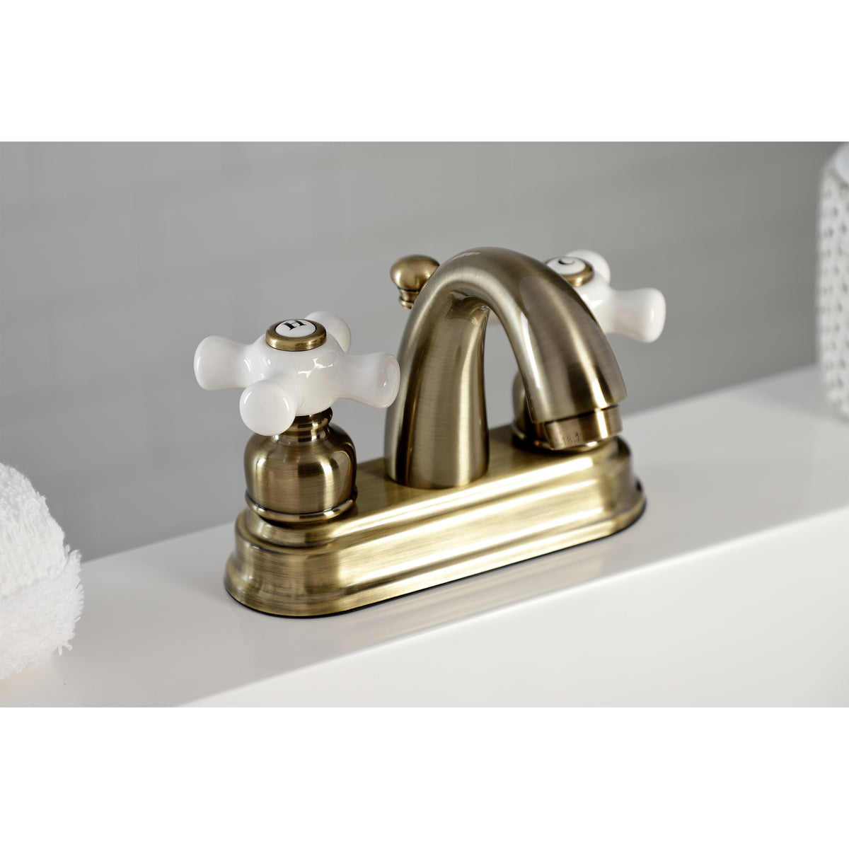 Kingston Brass KB5613PX Restoration 4 in. Centerset Bathroom Faucet