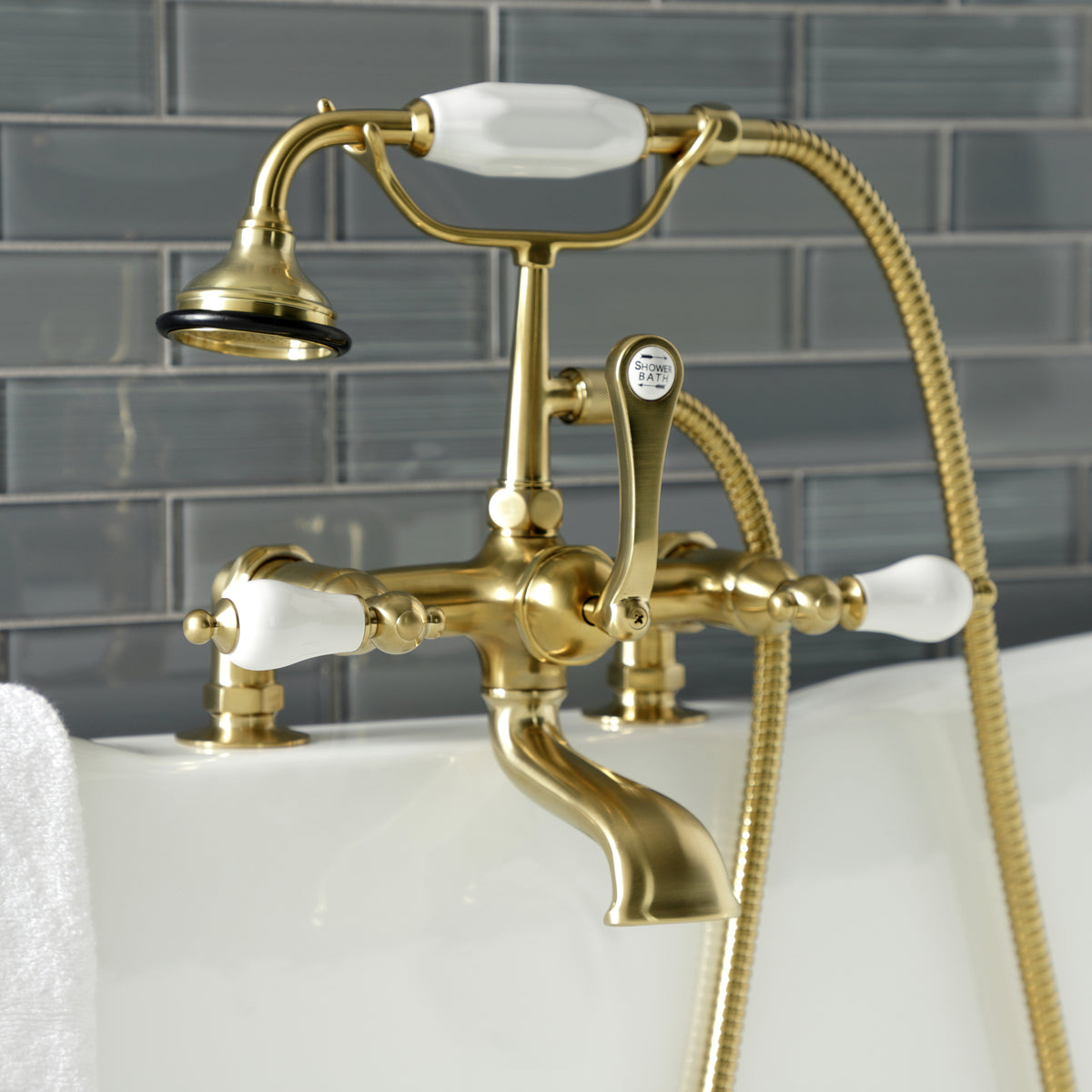 Vintage AE206T1 Vintage 7-Inch Tub Faucet with Hand Shower