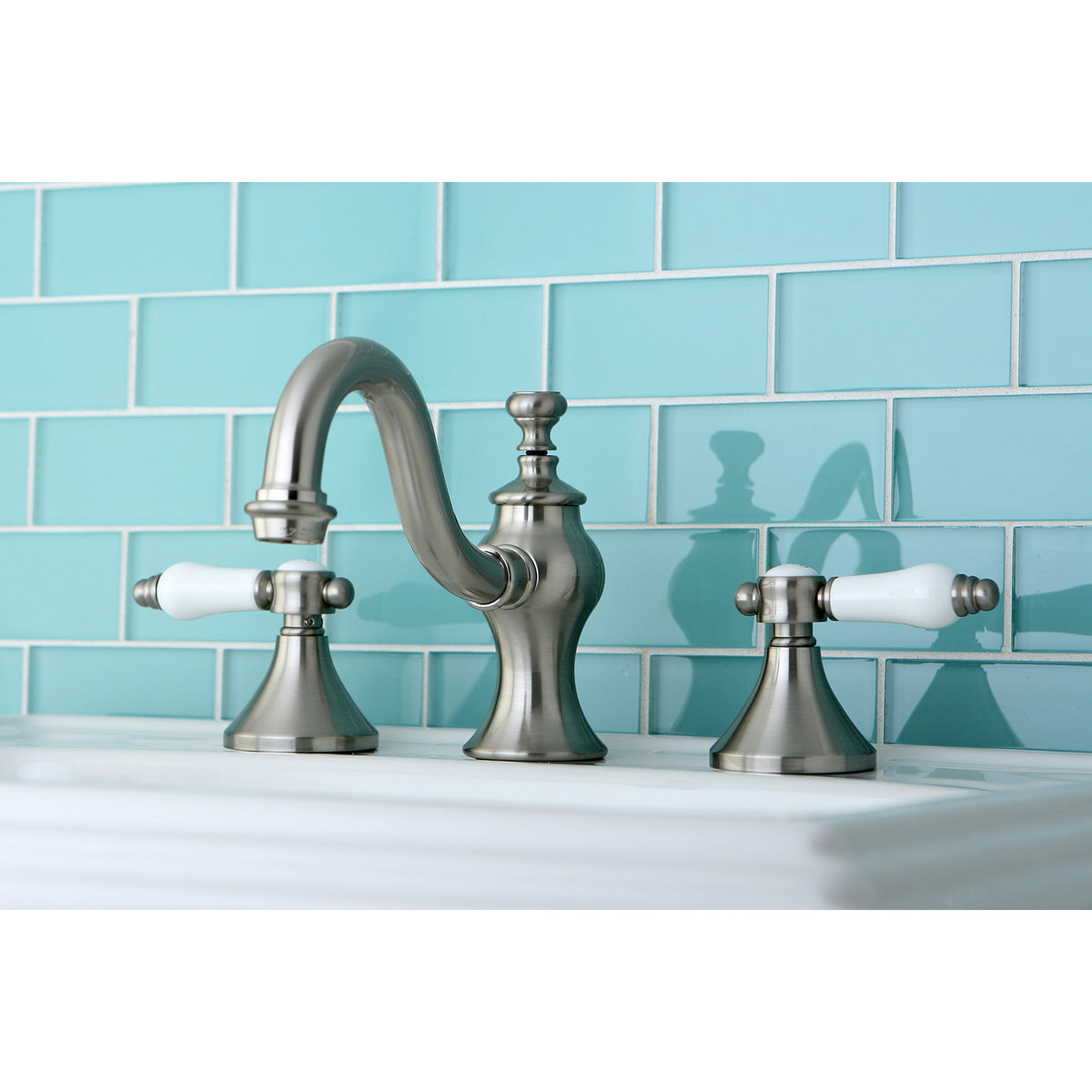 Kingston Brass KC7168BPL 8 in. Widespread Bathroom Faucet