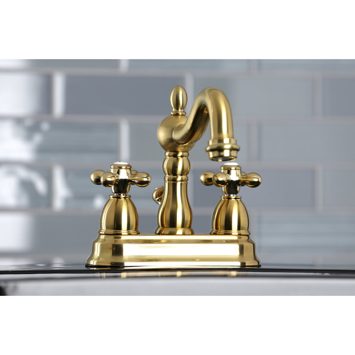 Kingston Brass KB1601AX Heritage 4 in. Centerset Bathroom Faucet